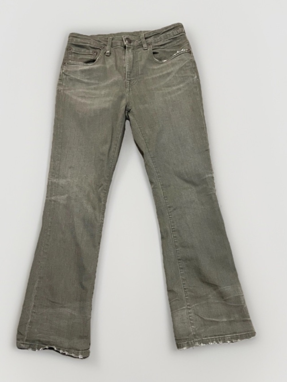 R13 kick fit olive green stretch 26 made in Italy - Picture 10 of 12